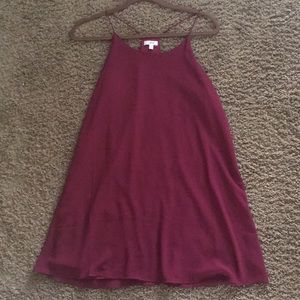 Maroon cocktail dress
